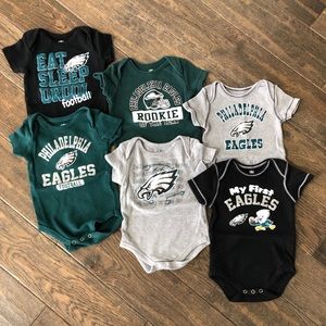 Philadelphia Eagles Bodysuits - Size 6/9 Months